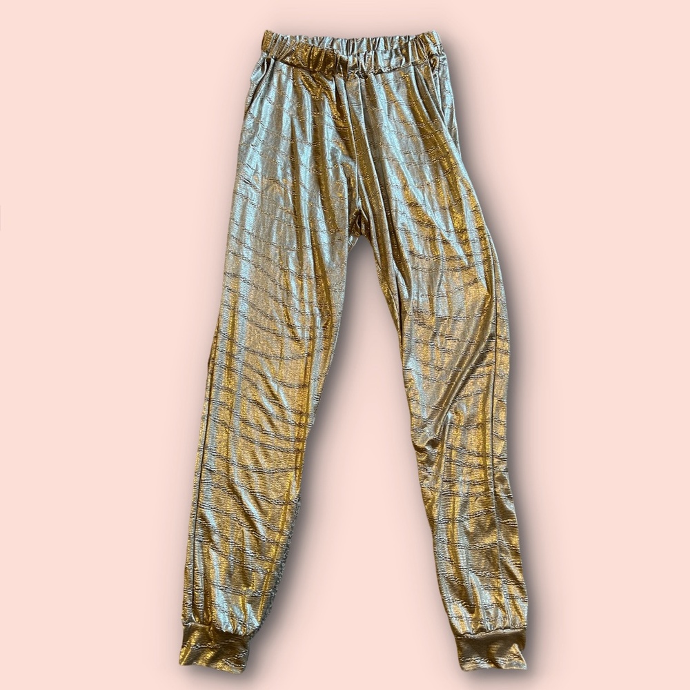 Gold joggers